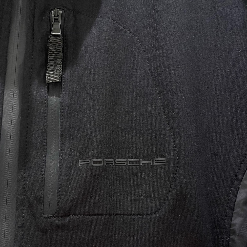 Porsche Drivers Selection Jacket Size XL Sweat Jacket Outer Shell Full Zip Black - Picture 15 of 16